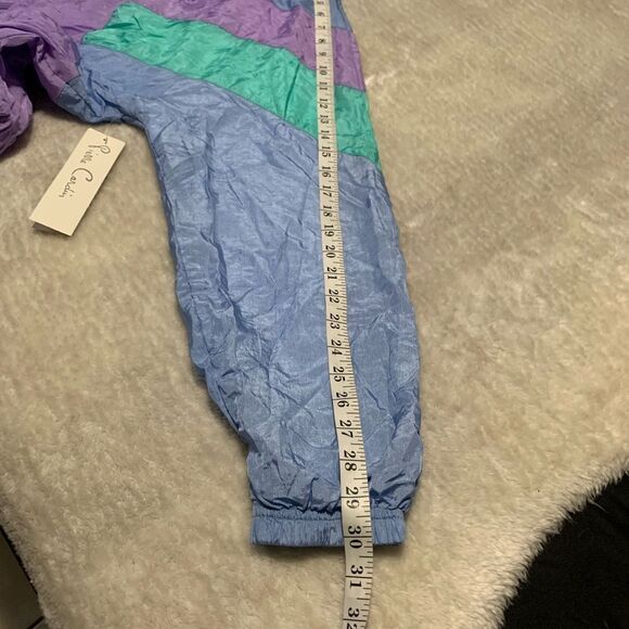 New Pierre Cardin Mens Multi Brute VTG Windbreaker Full Zip Jacket Size Large - Picture 6 of 8